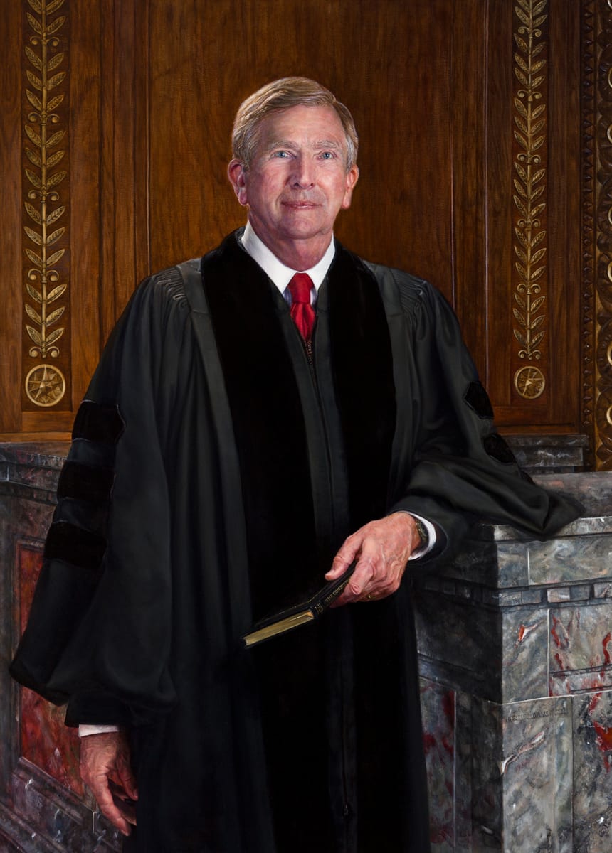 Portrait of Chief Justice Thomas J. Moyer by Leslie Adams 