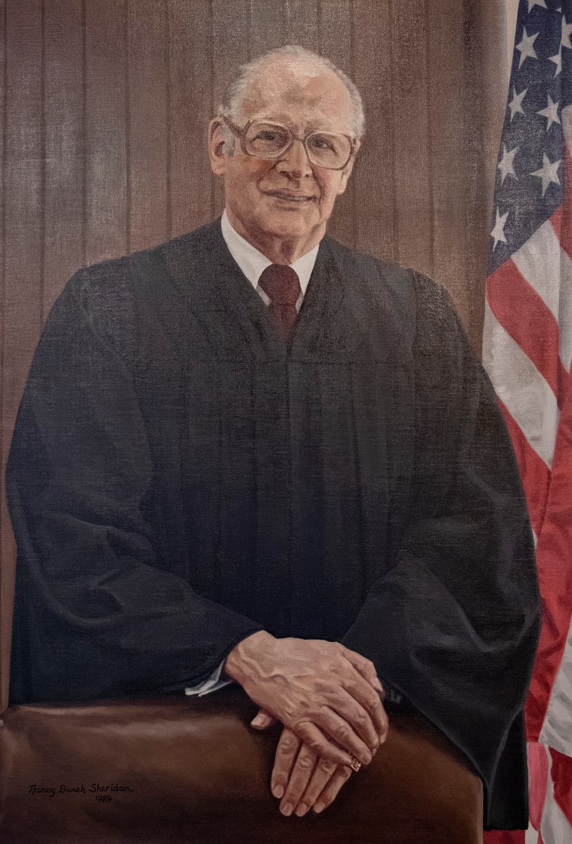 Portrait of Justice Leonard J. Stern by Nancy Bunch Sheridan 