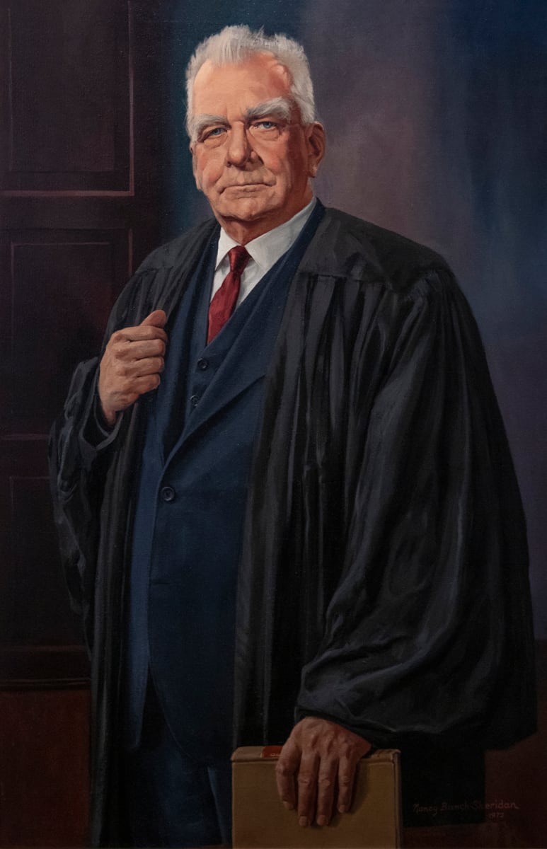 Portrait of Justice Charles Zimmerman by Nancy Bunch Sheridan 