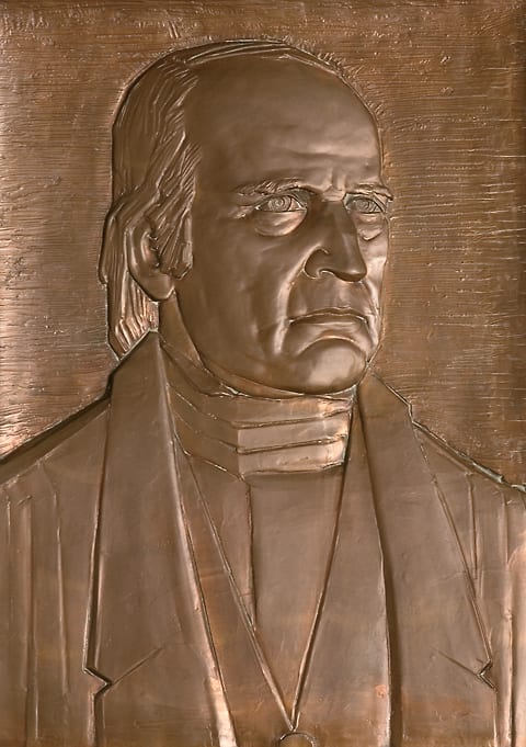 Bronze Portrait of Justice McLean by Ernest Bruce Haswell 