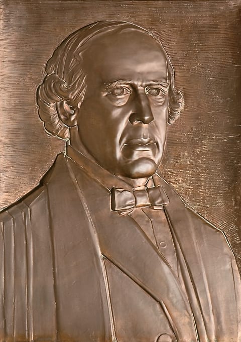 Bronze Portrait of Justice Chase by Ernest Bruce Haswell 