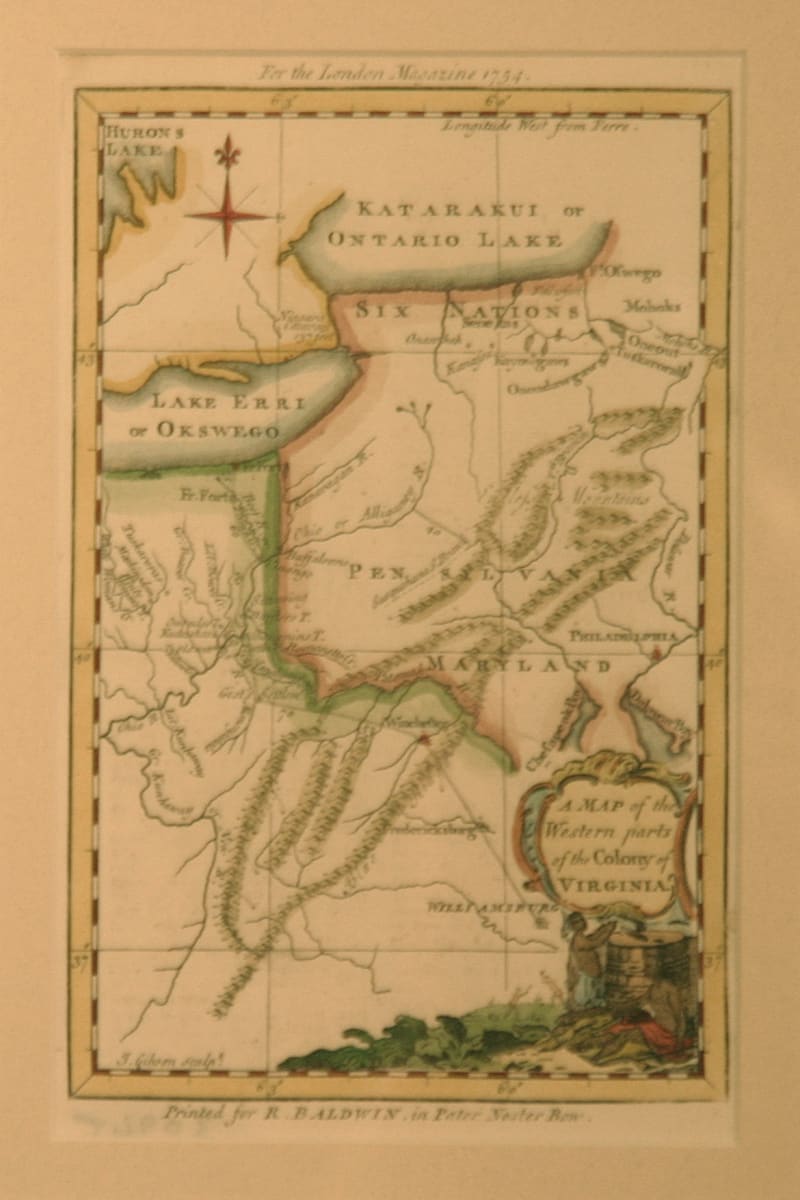 A Map of the Western Parts of the Colony of Virginia by Unknown 