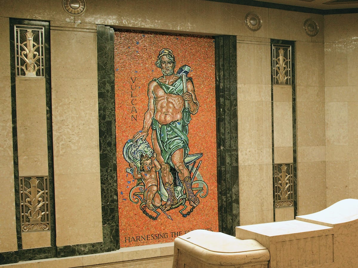 Elevator Lobby Mosaics by Rudolph Scheffler 