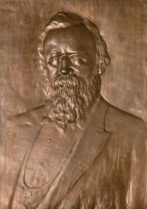 Bronze Portrait of President Hayes by May Elizabeth Cook 