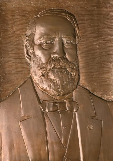 Bronze Portrait of House Speaker Keifer by Ernest Bruce Haswell 