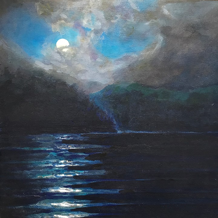 Diamond Point in Moonlight by Sarah Robinson 