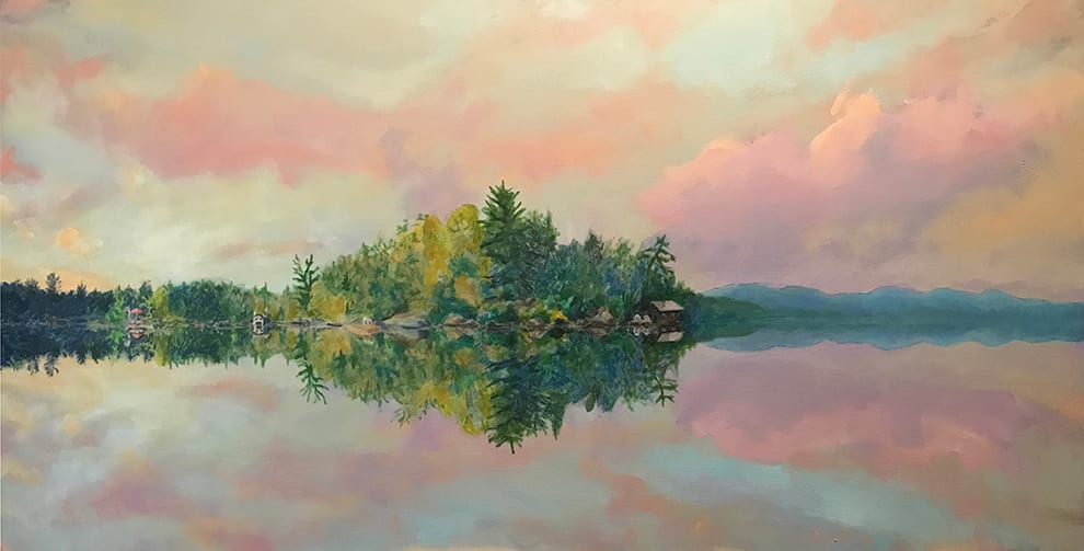 The Big View (Wentworth to Silver Bay, Bark Lake) by Sarah Robinson  Image: I love the calm evening after a blustery day. The sunsets are sublime.