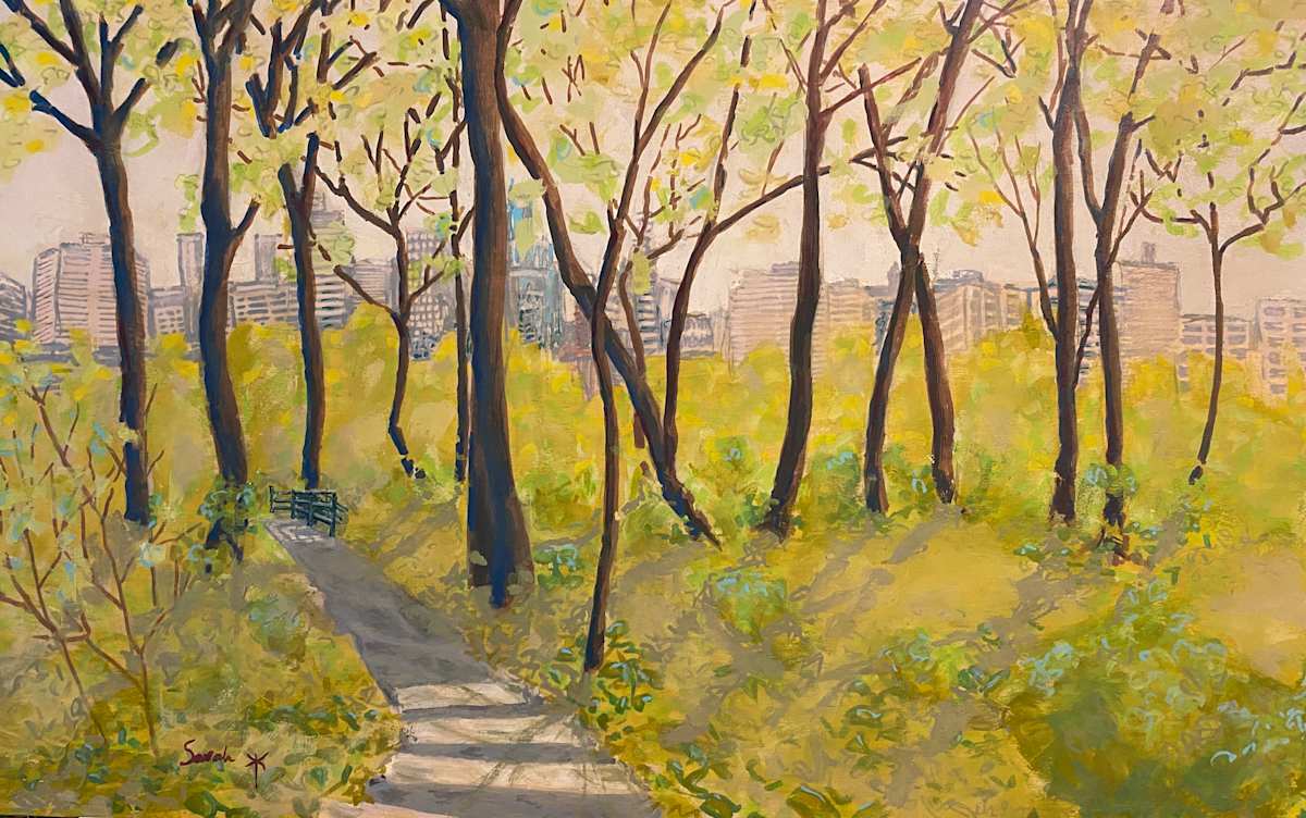 A Hop from Spring to Summer (Thérèse Casgrain Park) by Sarah Robinson 