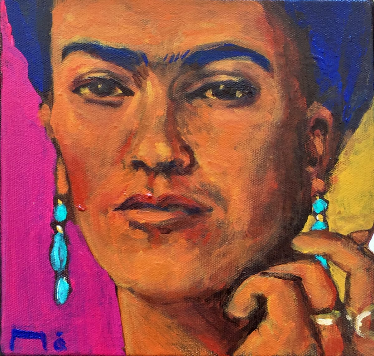 Frida with cigarette 