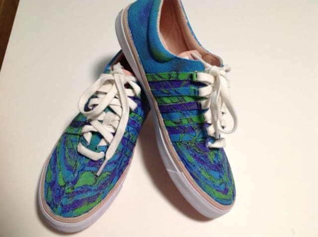 Art On Shoes Series/Collection/designs, "Oceanic Marble" 