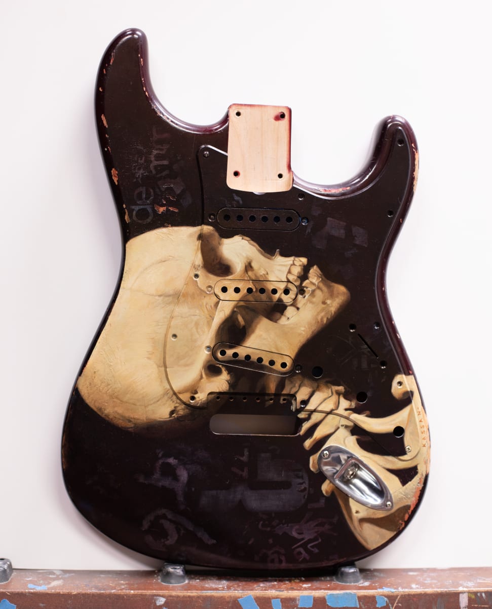 Skull Strat Fender by David Kassan 