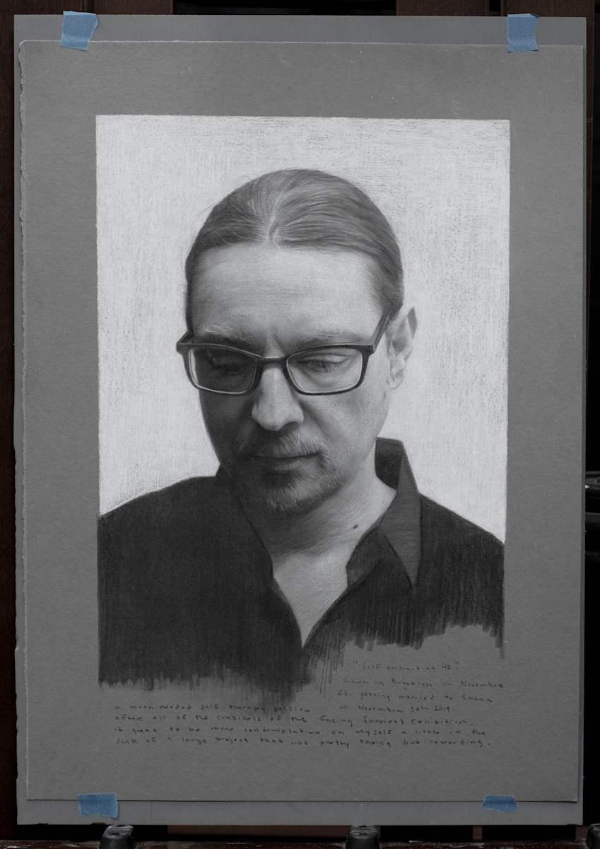 Self Portrait at 42 study, Image 1.