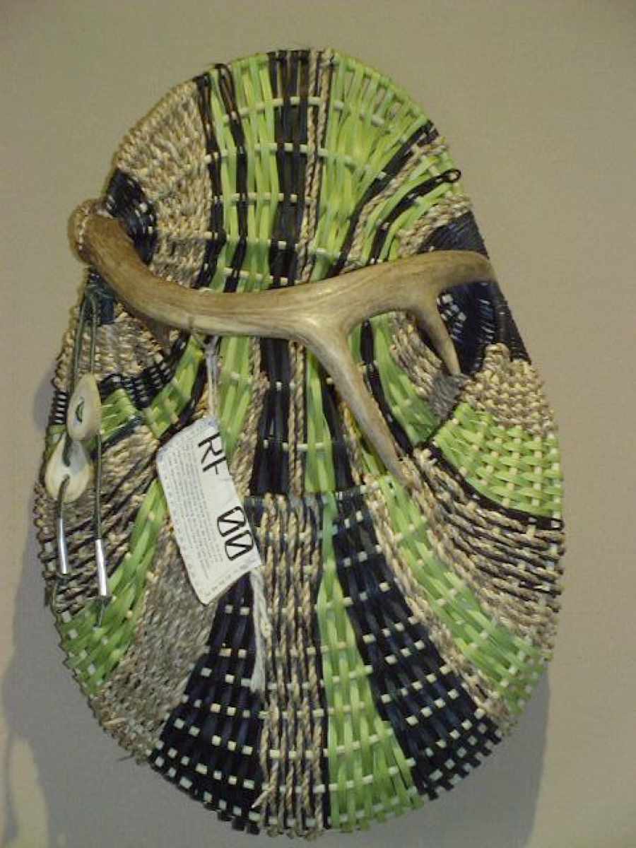 Joe's Antler Trophy Basket #190/58 by Cathryn Peters  Image: Joe's Trophy Antler Wall Basket 