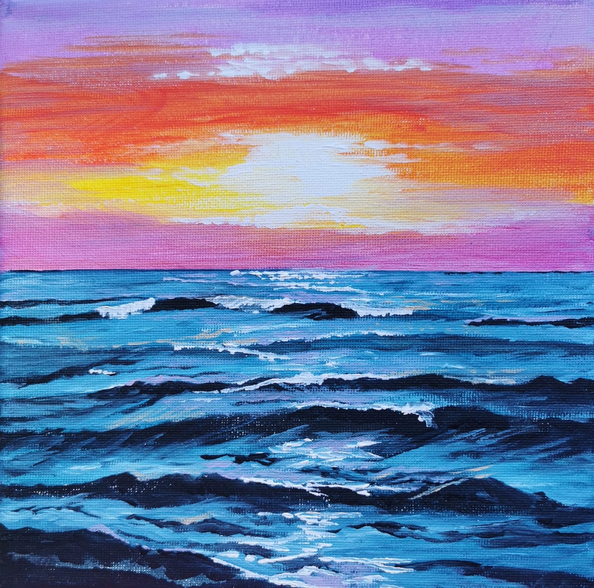 Hopeman Sunset by Lois Dubber 