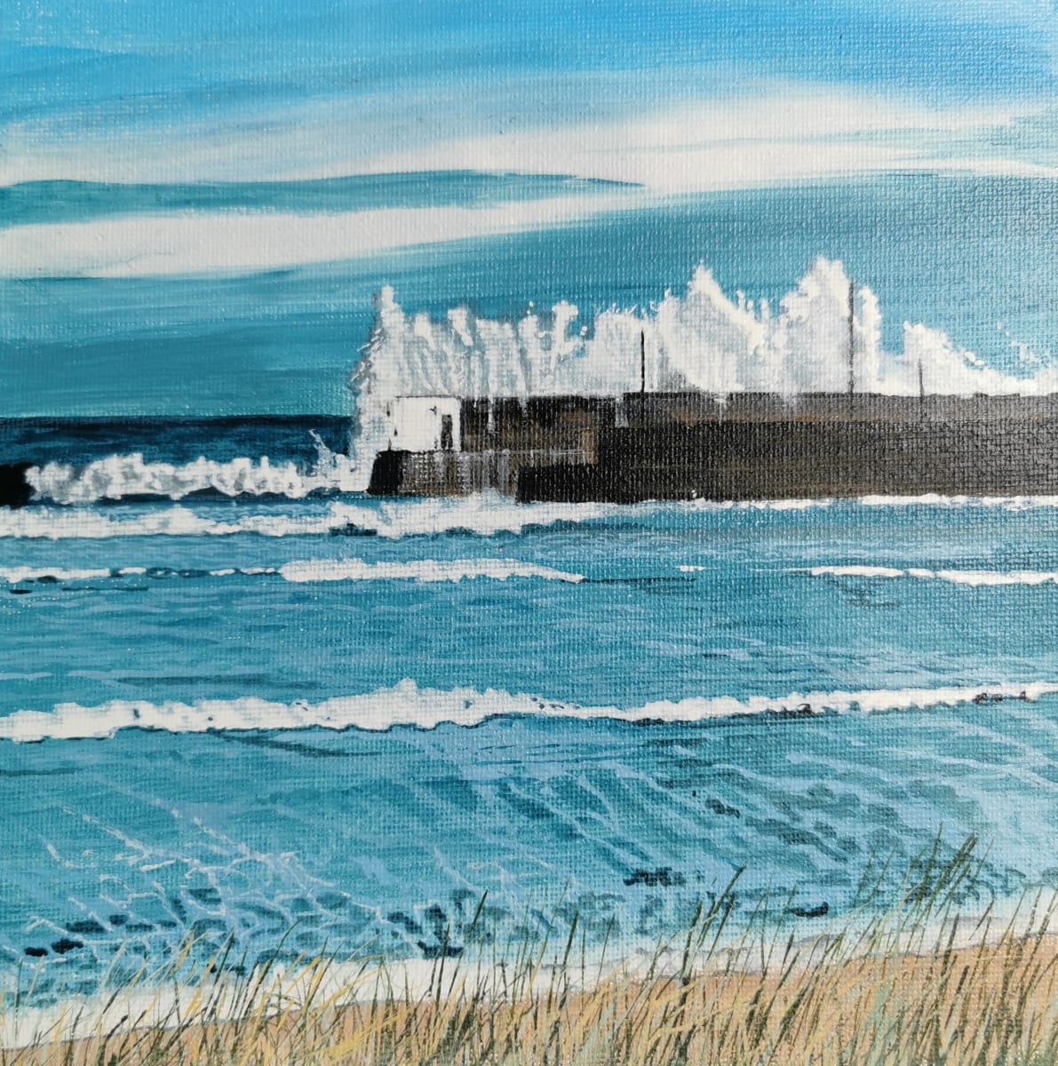 Wild day at the Pier by Lois Dubber 