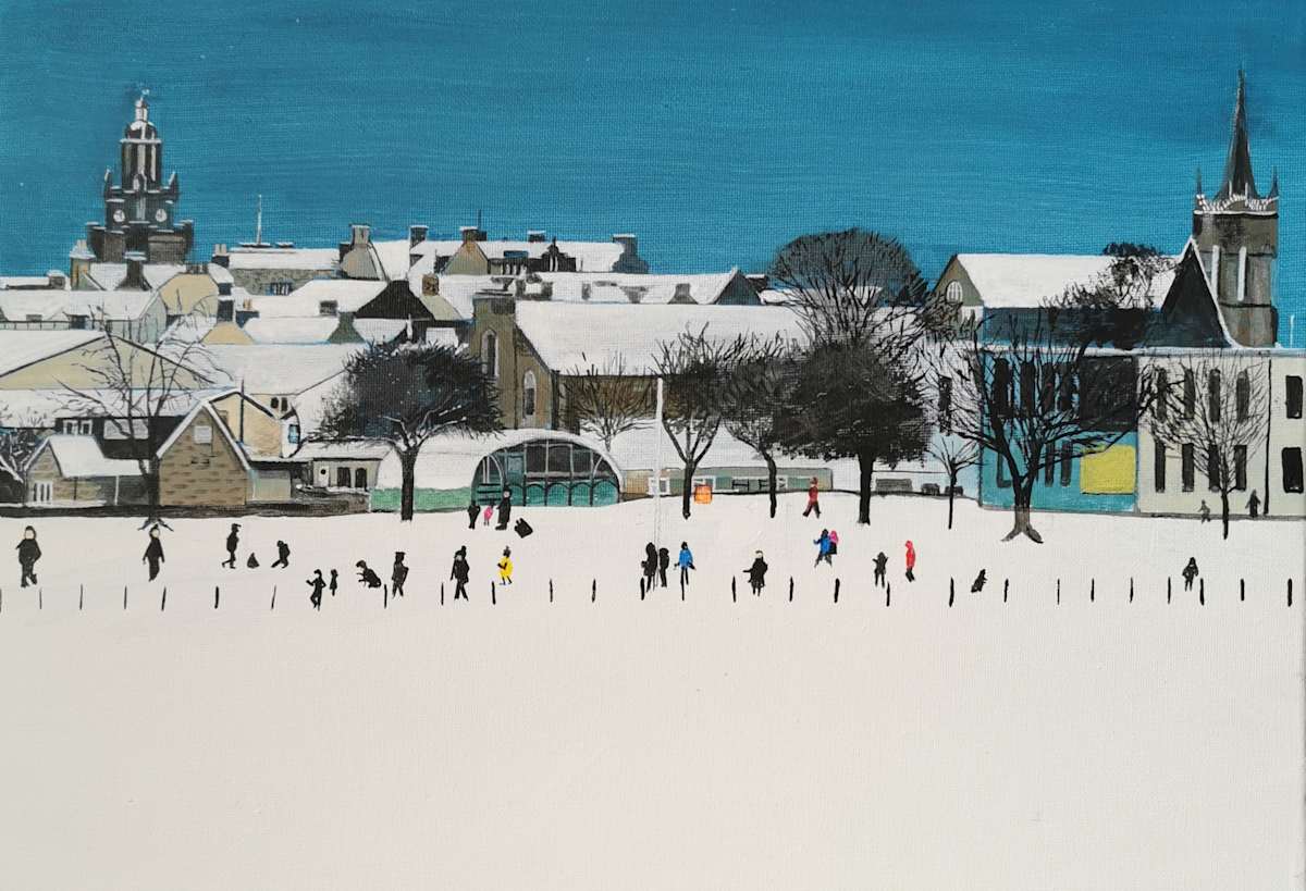 Forres Snowday by Lois Dubber 