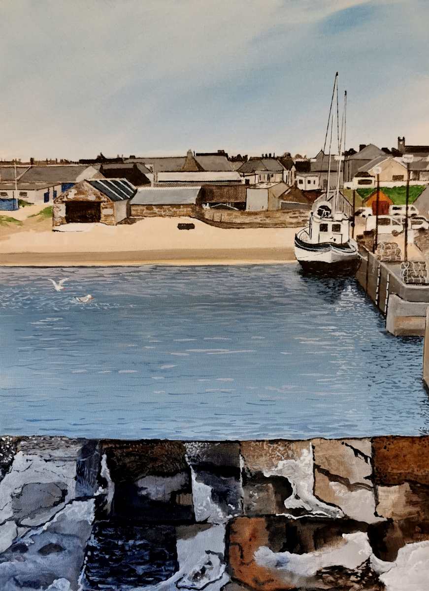Hopeman Fae the Pier by Lois Dubber 