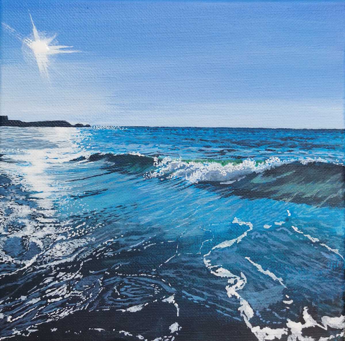 Hopeman waves by Lois Dubber 
