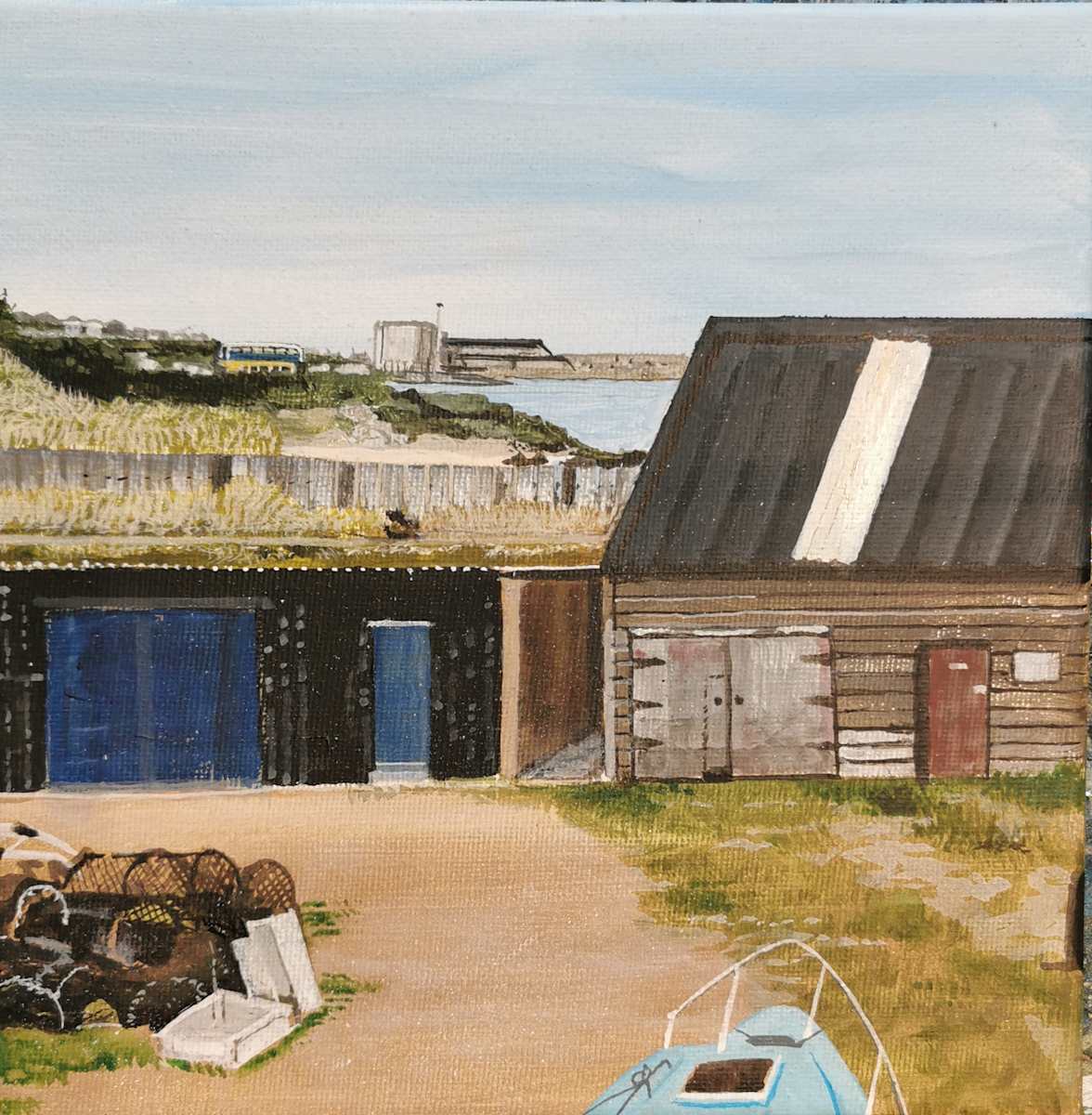 Boatyard Hopeman by Lois Dubber 