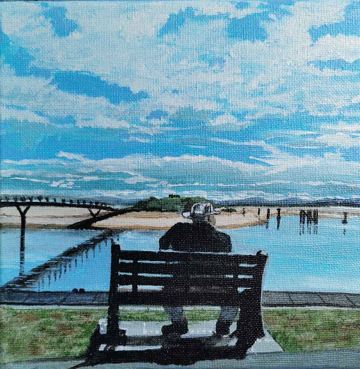 Sitting by the Lossie by Lois Dubber, Image 1.