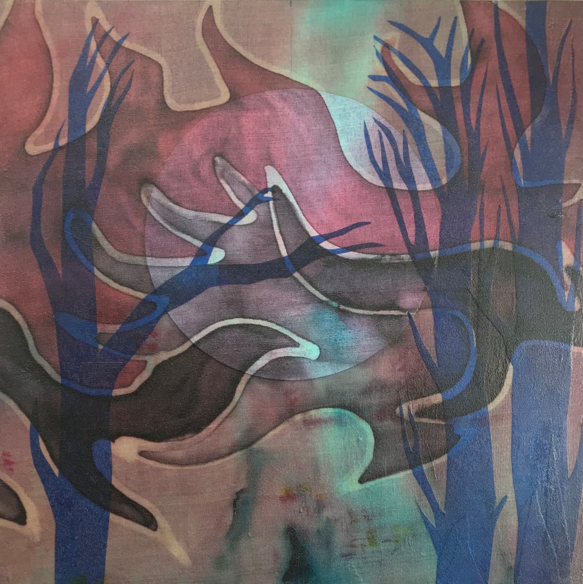 Moonlight Through the Woods (series of blood clots) 