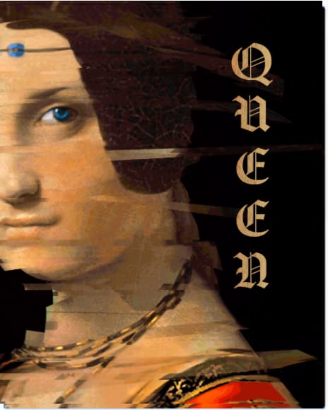 BLINK: A LENTICULAR PHOTOGRAPH by judith angerman  Image: The Queen with her eye open.