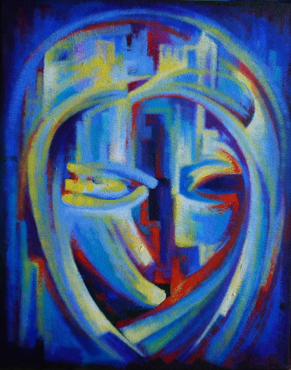 Metamorphosis 10 by Renold Laurent  Image: Metamorphosis 10; 2023, Acrylic on Canvas, 16’’x 20” inches  