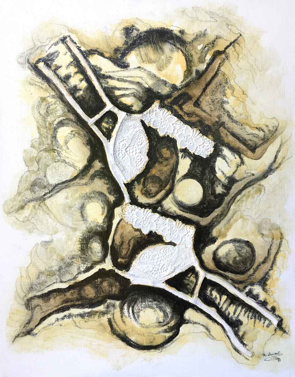 Untitle 10 by Renold Laurent  Image: Untitle 10, 2011,Mixed media on canvas _ 30’’x 24” inches