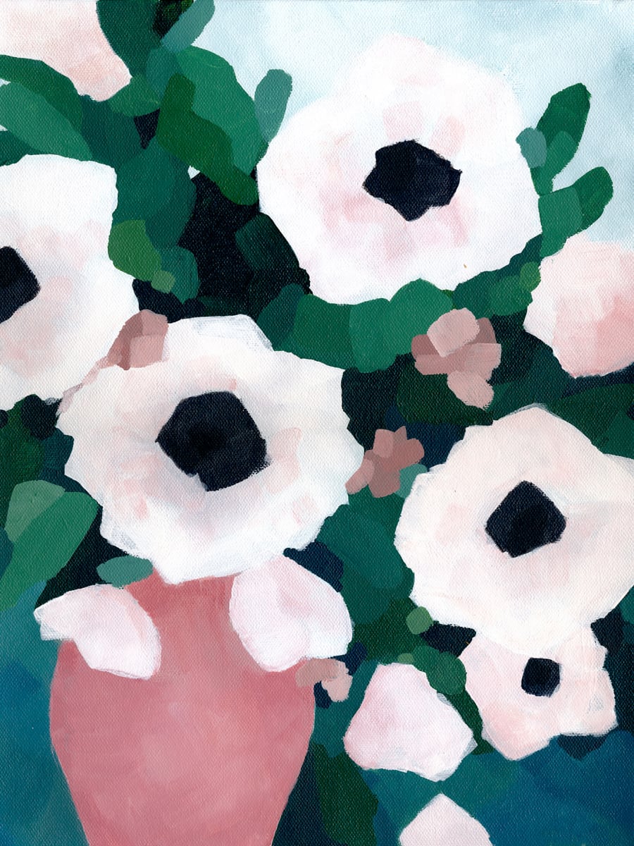 Blushing Blooms by Patty DelValle 