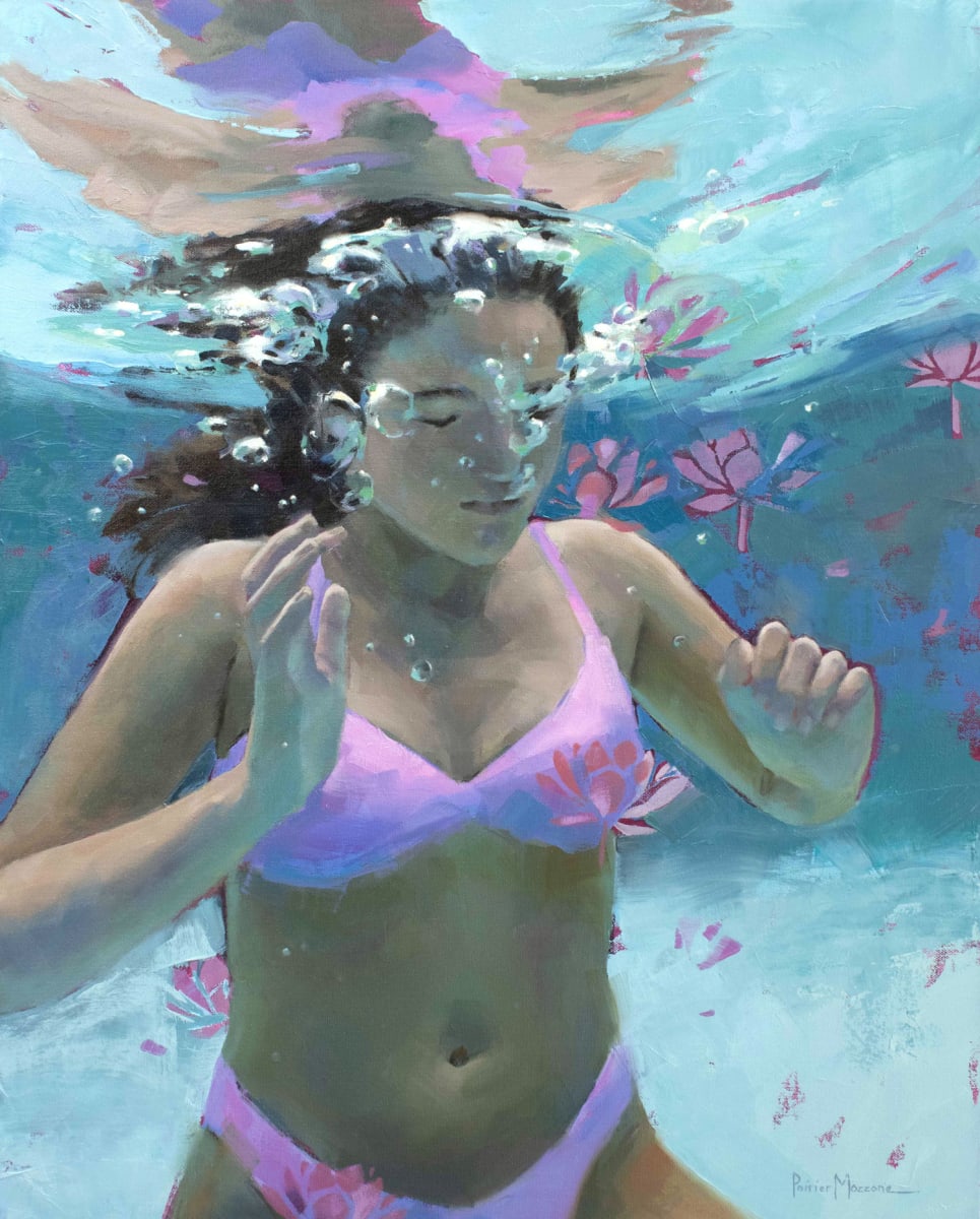 Pink Lotus by Michele Poirier Mozzone  Image: Image for web