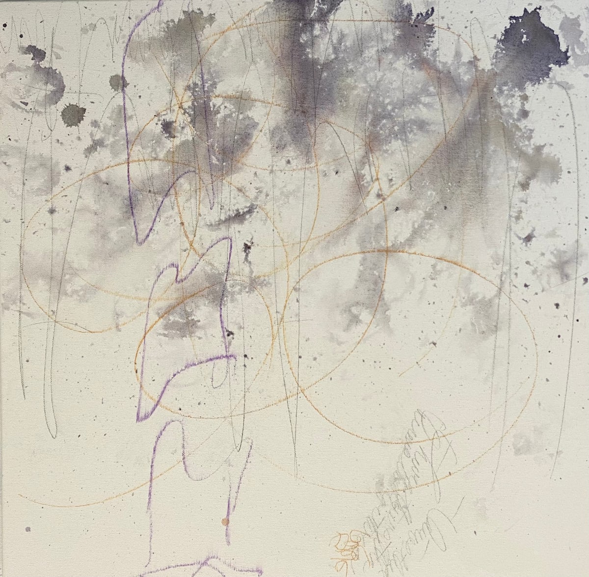 Juanita Bellavance, Variation 23:  Candenza/improv 5, From Variations on a theme portfolio, Acrylic on canvas, 24 x 24 inches 