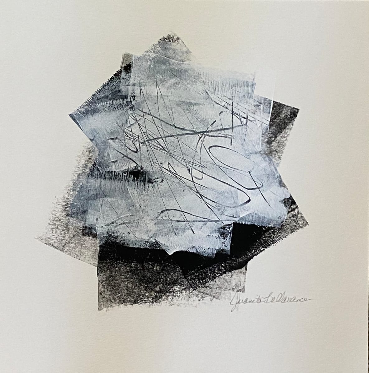 4-Distinctive 2, 2019, Acrylic on paper, 10 x 10 inches Unframed 