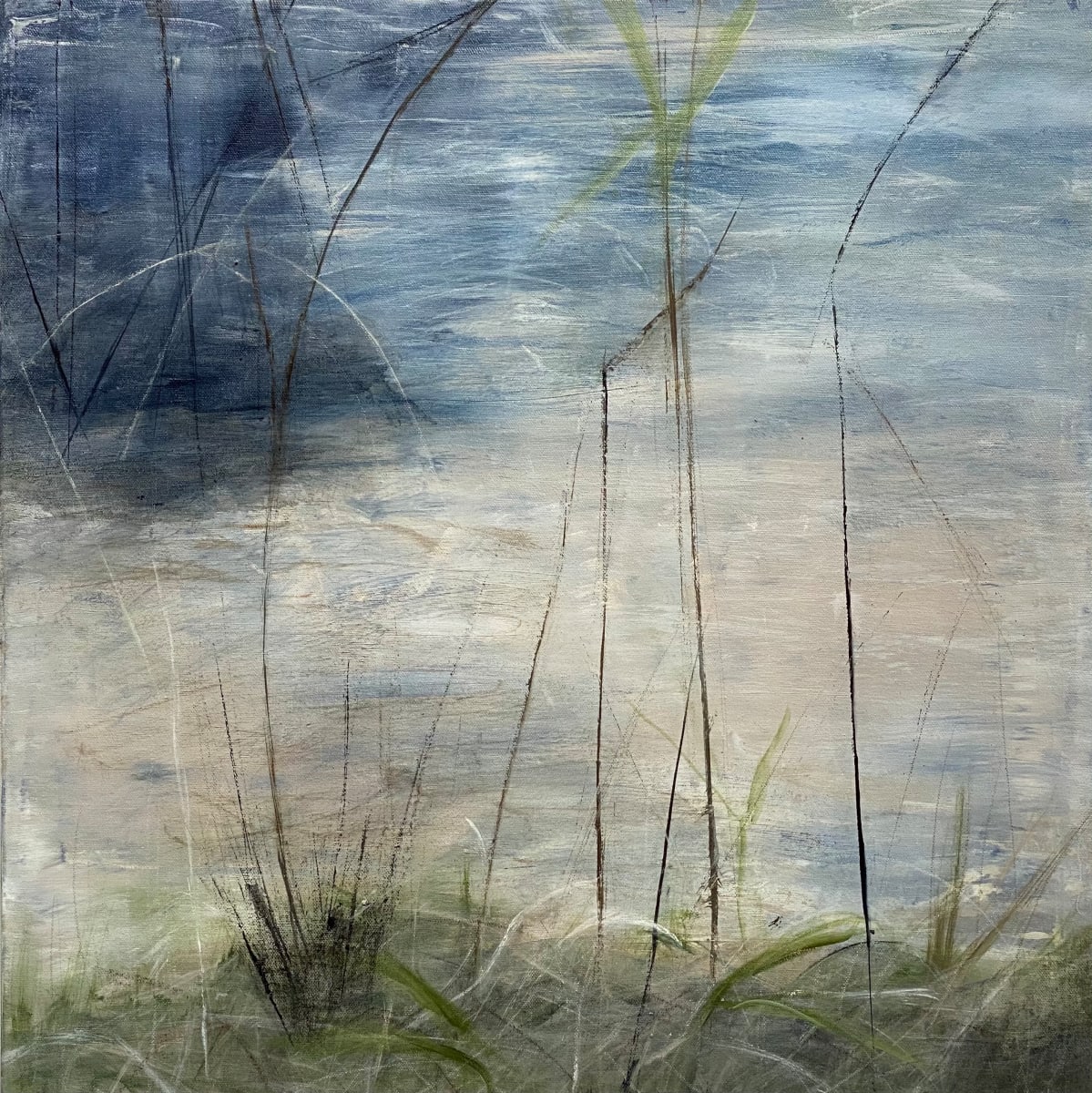 2195, Juanita Bellavance, Chestatee 7, From the Chestatee river portfolio, 2021, Acrylic on canvas, 24 x 24 inches 