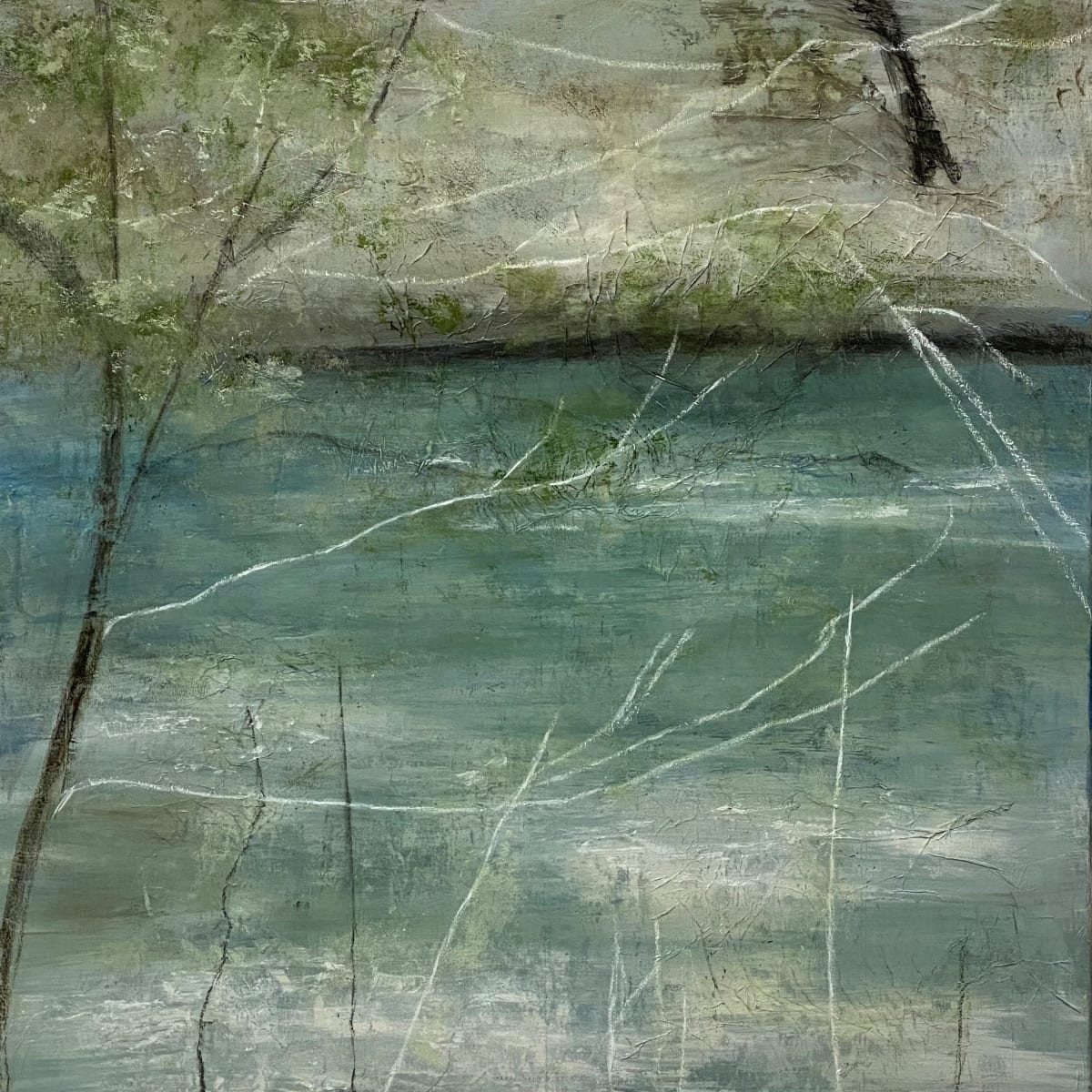 2 -Chestatee 29, From the Chestatee River portfolio, 2021, Acrylic on canvas, 24 x 24 inches 