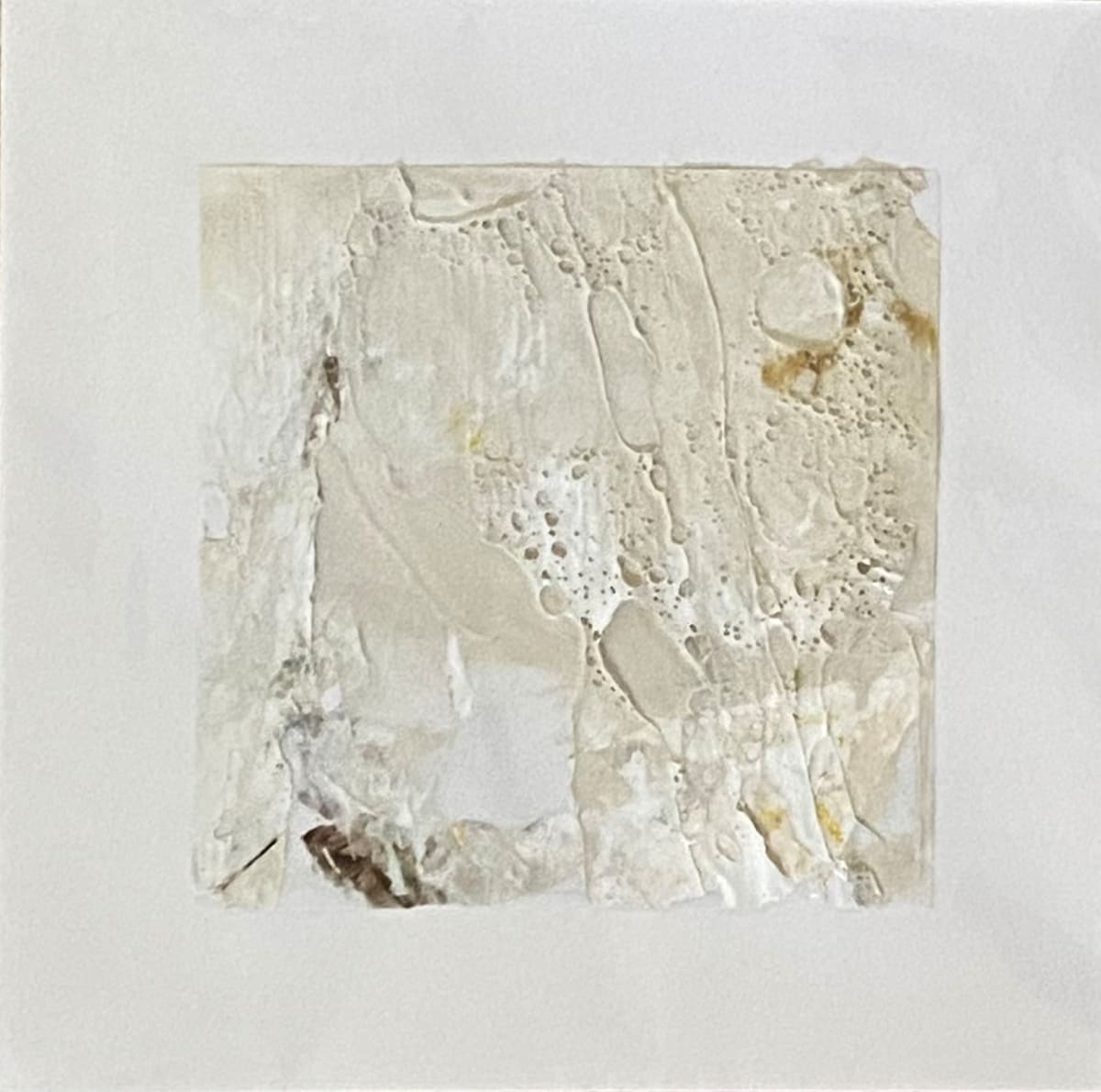 7-Mini collage 58, mixed media on paper, 4 x 4 inches, Unframed 