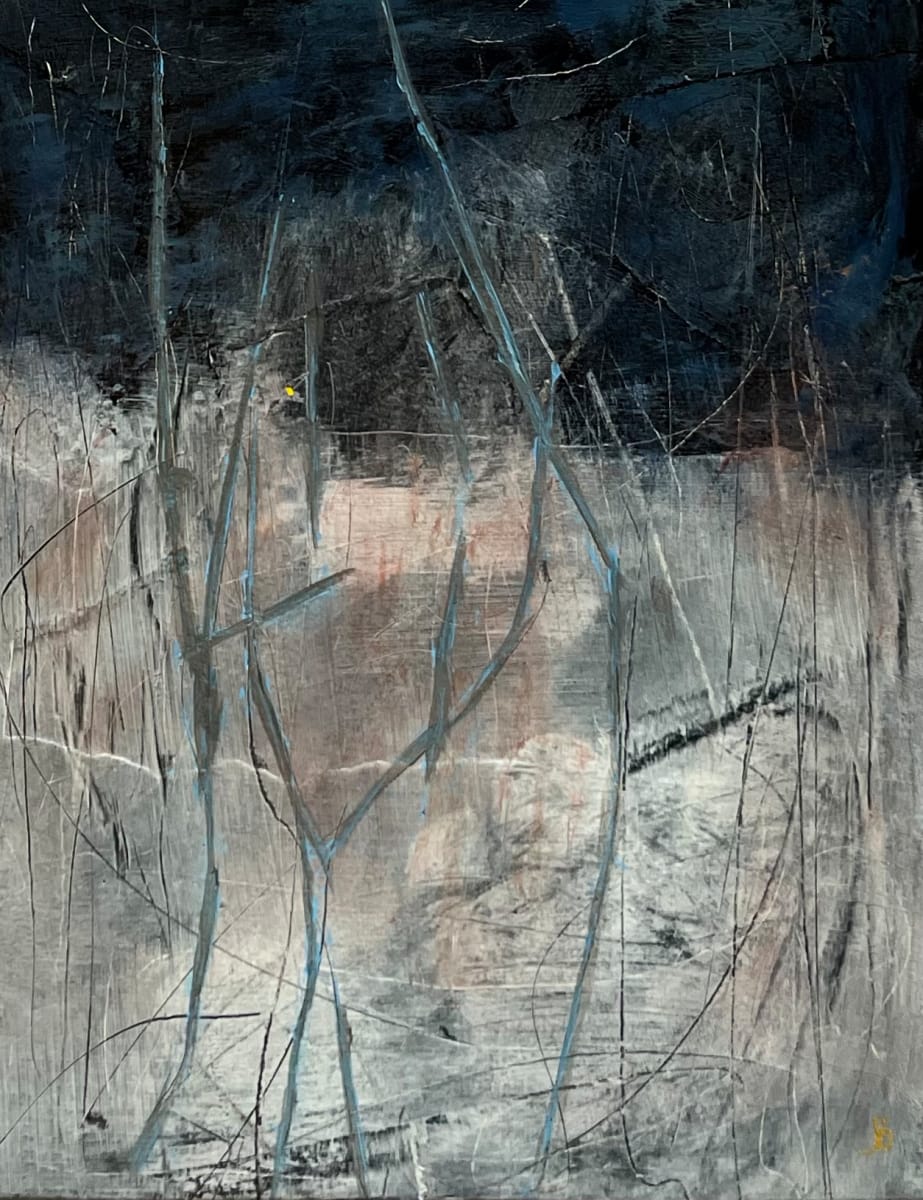 Juanita Bellavance, Naturally 2, 2022, Acrylic on paper, 14 x 11 inches, matted 20 x 16 inches by Juanita 