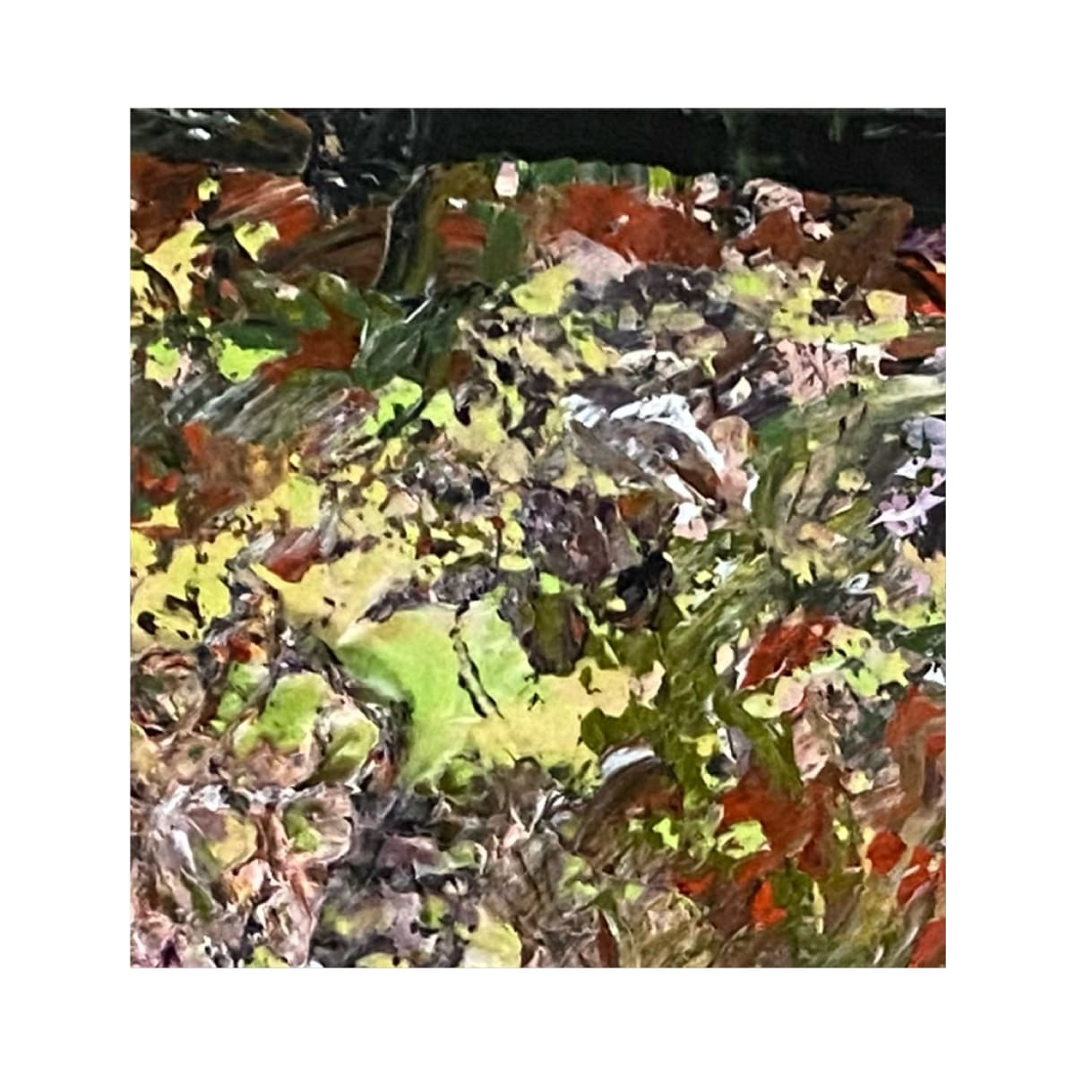 7 - Mini Source 7, From the Source portfolio, Acrylic on paper, 4 x 4 inches, Matted, Unframed 