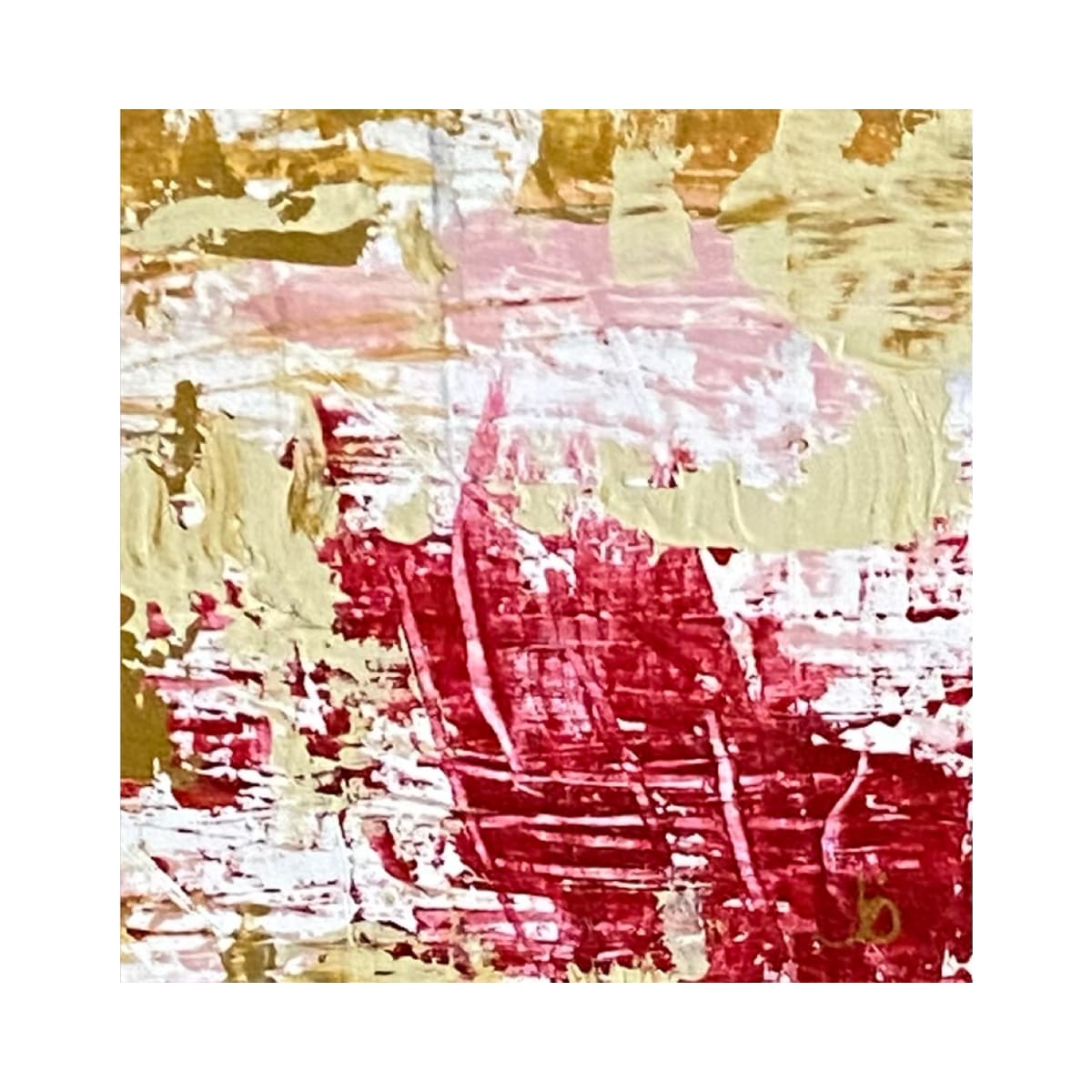 7 - Mini Source 15, From the Source portfolio, Acrylic on paper, 4 x 4 inches, Matted, Unframed 