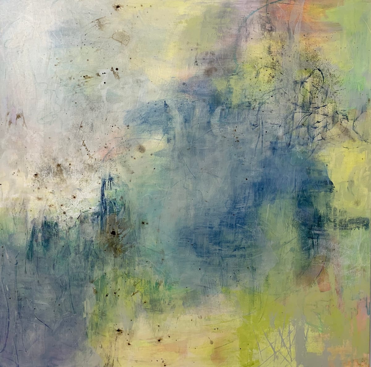 1-Ever present 2, 2020, Acrylic on canvas, 48 x 48 inches 
