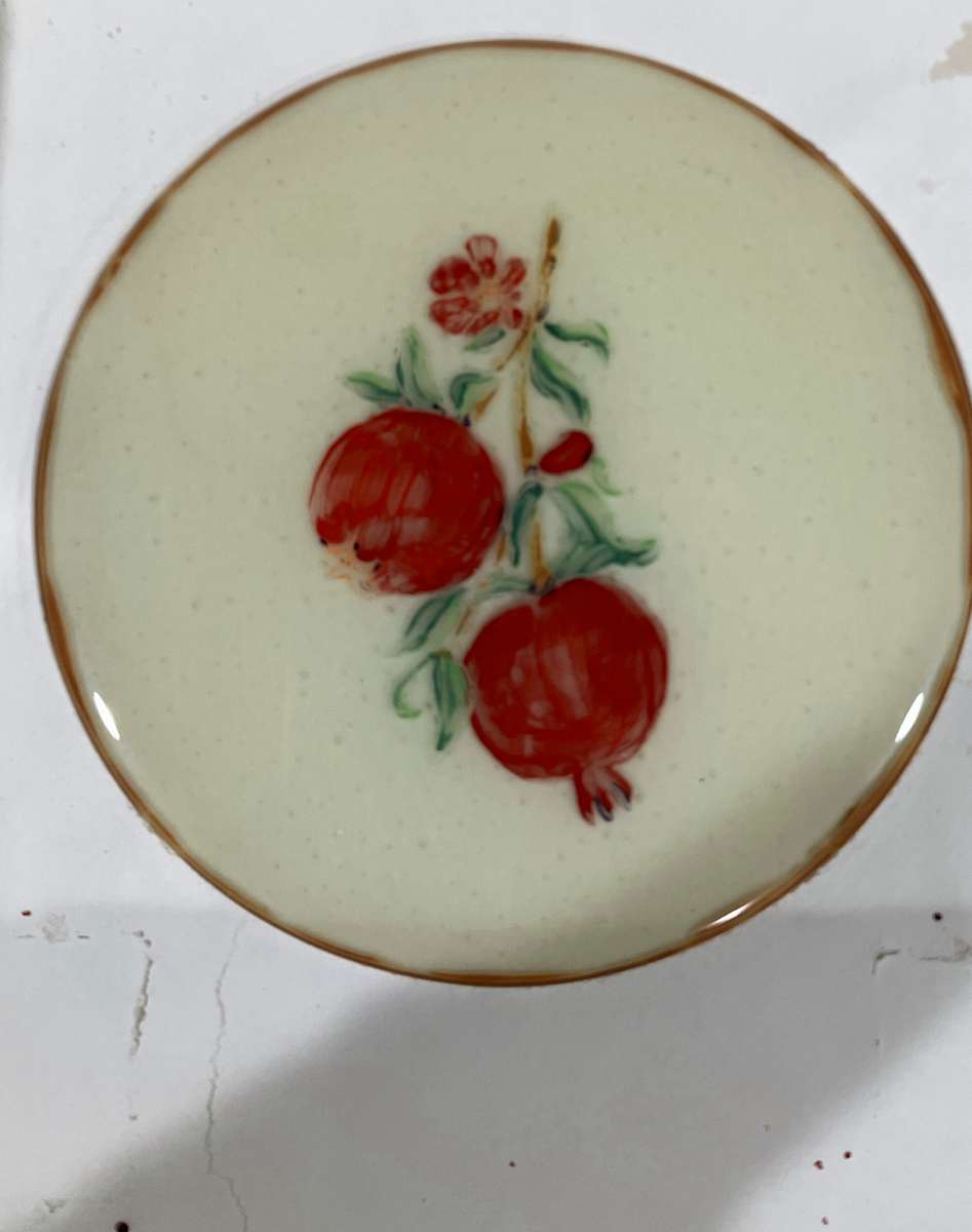 Hanging Pom - A Serving Plate by Shayna Heller, Image 1.