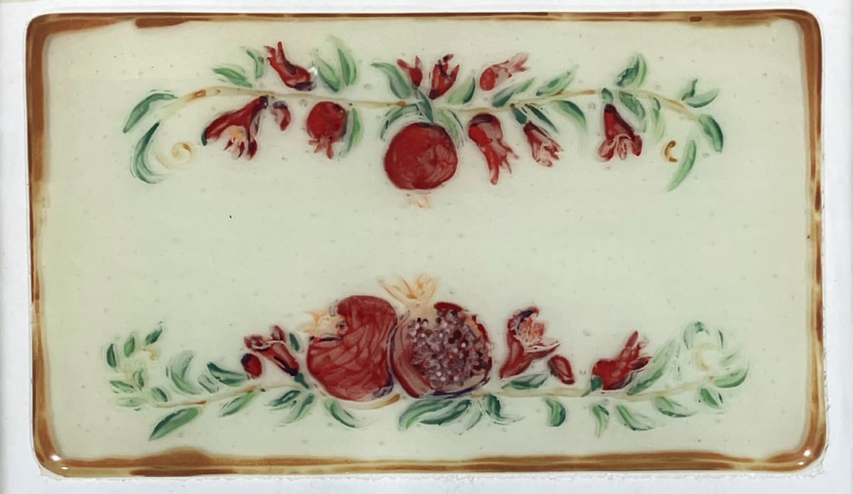 Serving Plate - Pom Theme by Shayna Heller 