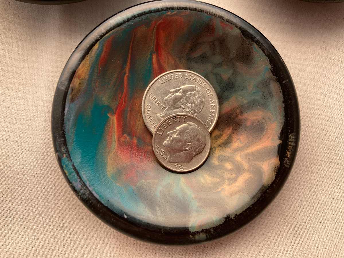 Small Dish - Painted (Storms #1) #26, Image 4.