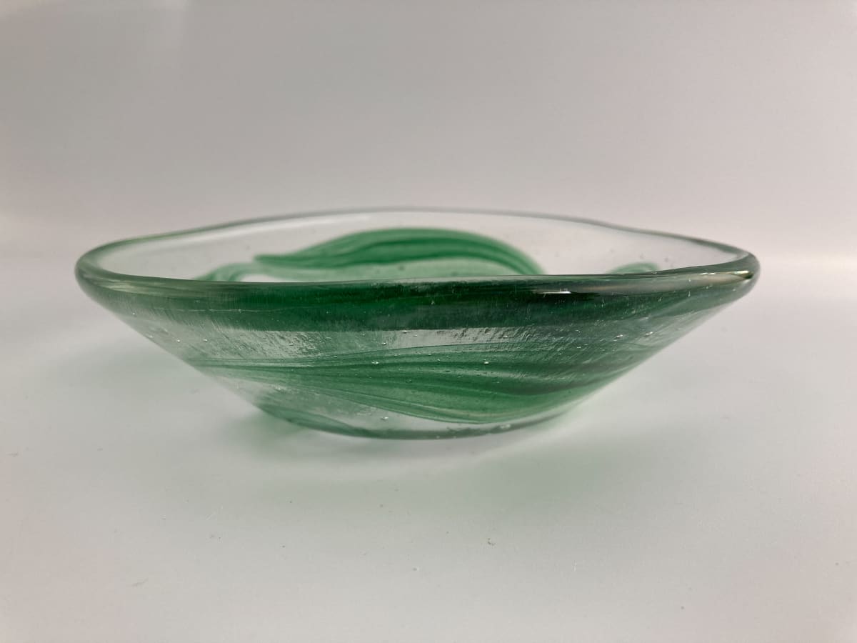 Green swirl bowl - HELL6 by Shayna Heller 