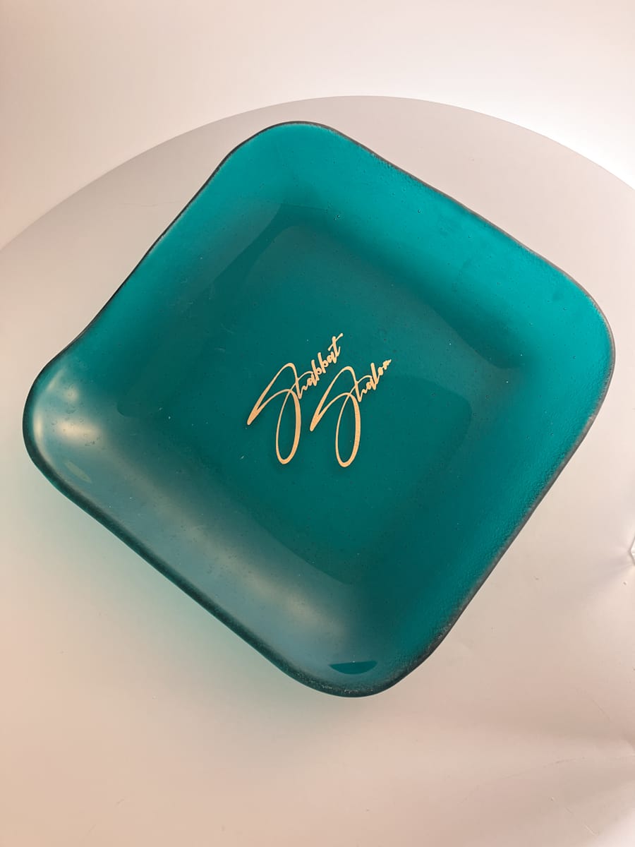 Serving Dish - Shabbat Shalom by Shayna Heller, Image 2.
