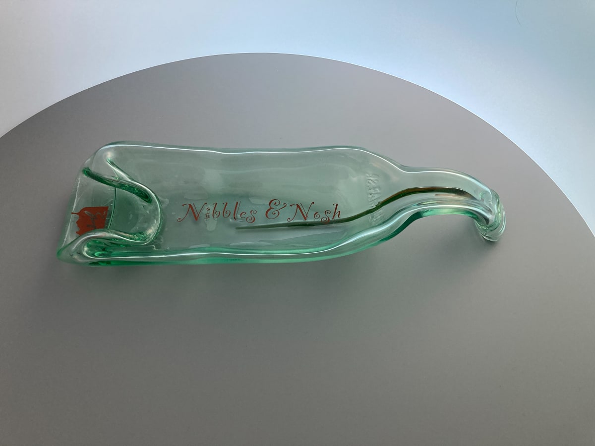 Upcycled Melted Wine Bottle #12 