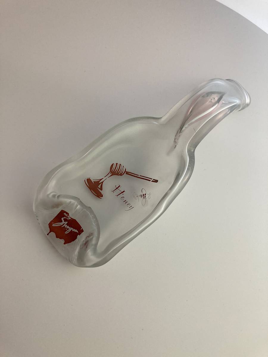 Upcycled Melted Wine Bottle #3, Image 2.