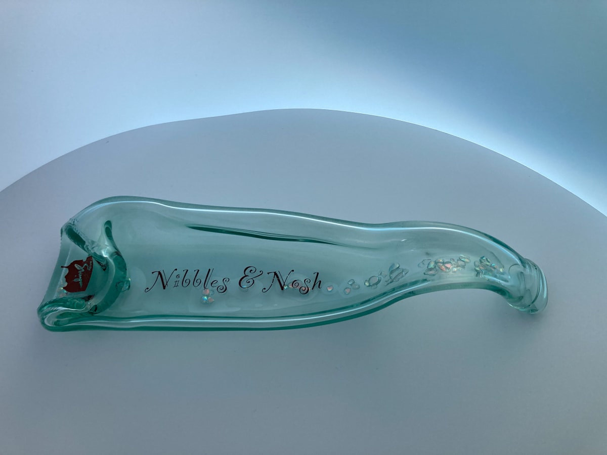 Upcycled Melted Wine Bottle #2 