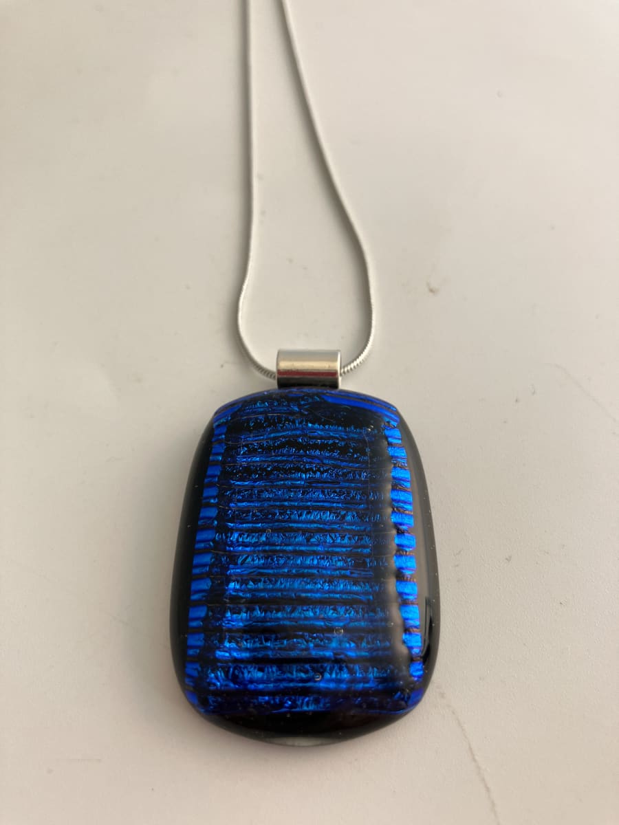 Fused glass pendant #252 by Shayna Heller