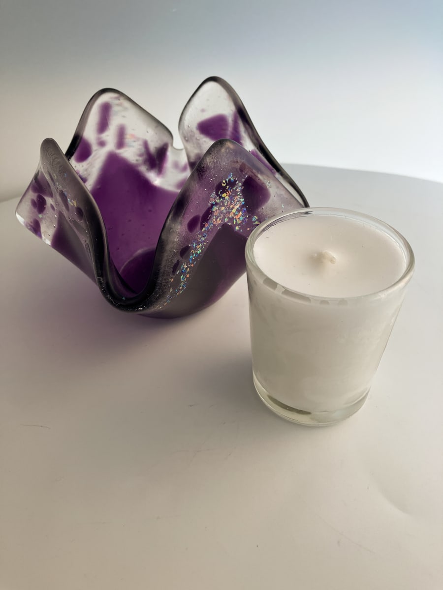 Votive Candle - Custom Purple by Shayna Heller 