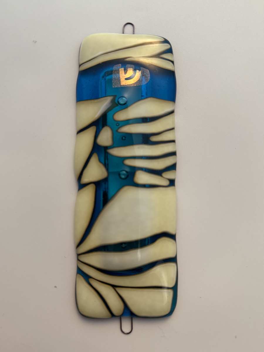 "Ein Mayim Ela Torah" Mezuzah Case by Shayna Heller, Image 2.